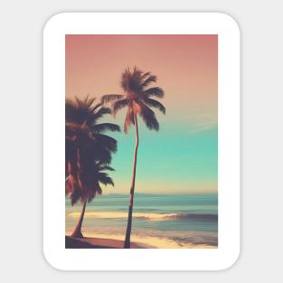 Aesthetic Beach sunset Sticker